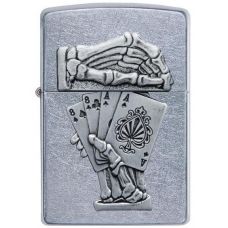 Zippo Dead Mans Hand Emblem Design lighter
